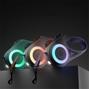 Retractable Dog Leash Manufacturer - 5M Nylon LED Reflective