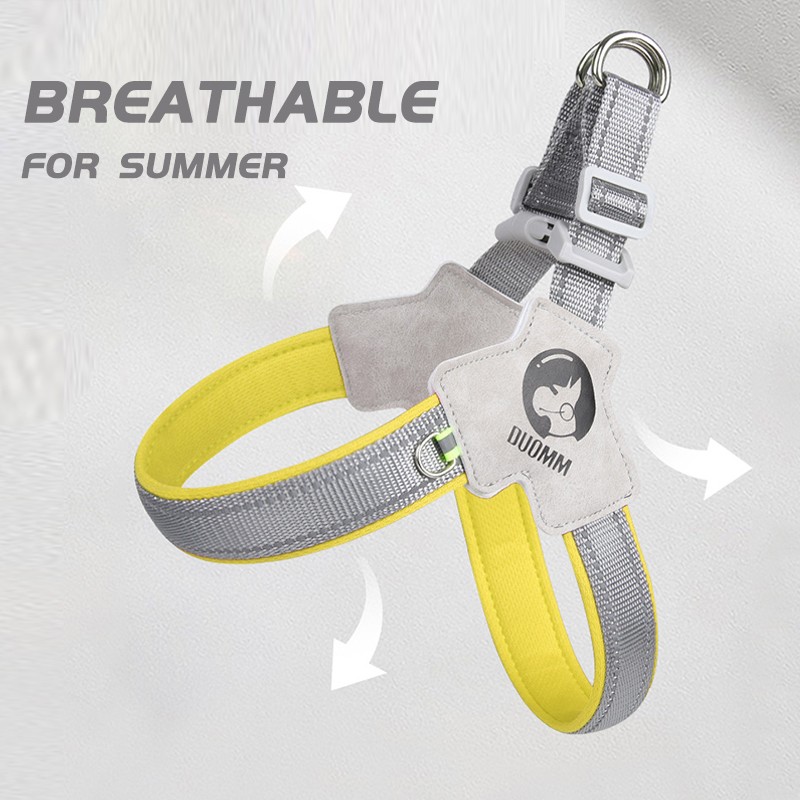 Y Shape Dog Harness Supplier - Breathable Summer Reflective Saddle