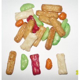 Roasted Rice Crackers Supplier - OEM Vegan Low Price Colorful Crispy