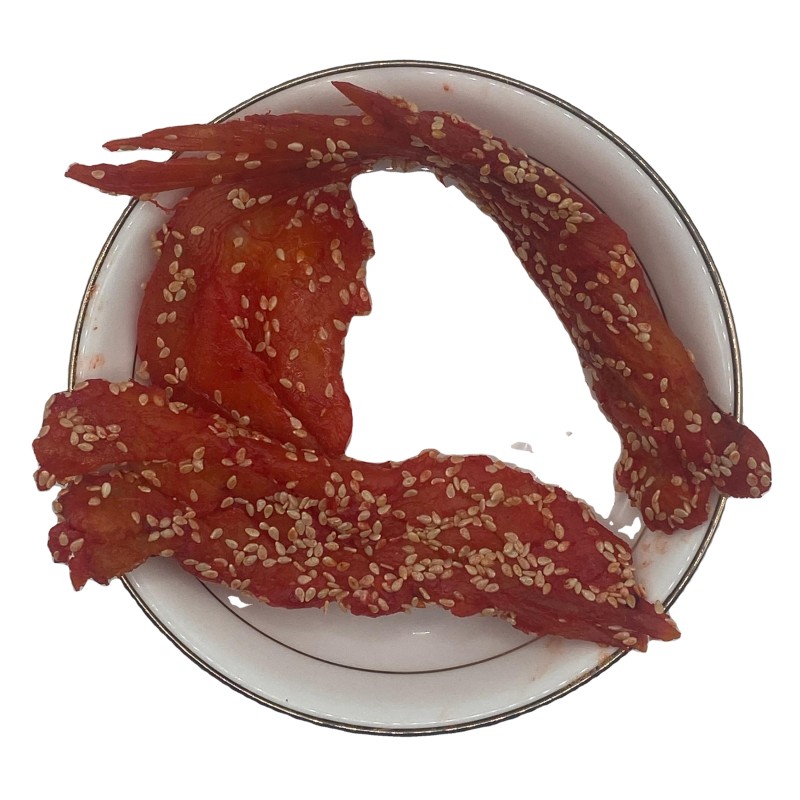 Dried Squid Fin Strips Manufacturer - OEM Chili Sesame Wholesale Snacks