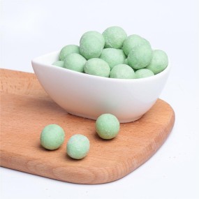 Roasted Peanuts Factory - OEM Round Wasabi Coated Natural Healthy