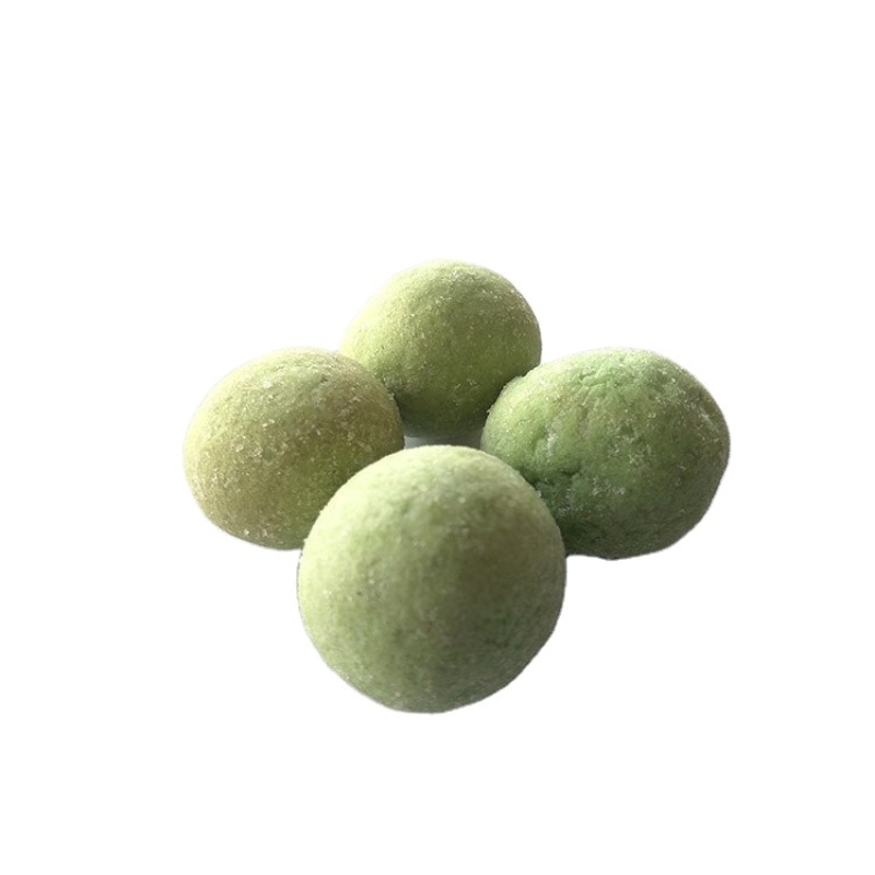 Roasted Peanuts Factory - OEM Round Wasabi Coated Natural Healthy