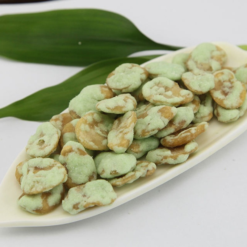 Wasabi Broad Bean Chips Manufacturer - BRC Certificate Low Fat Snacks