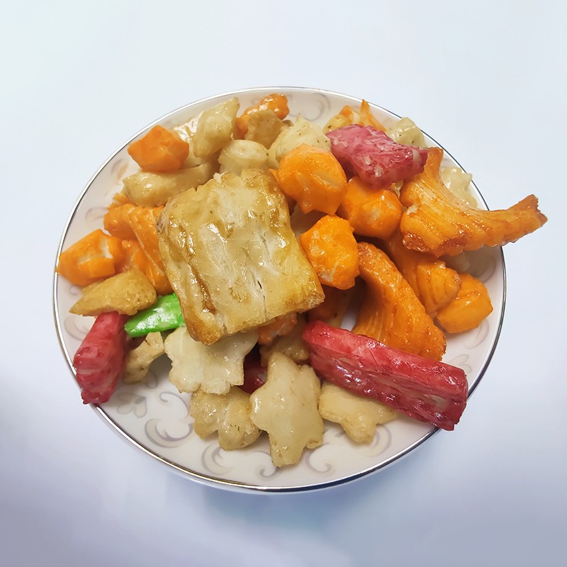 Rice Cracker Trail Mix Factory - OEM Peanuts Fried Crispy Snacks