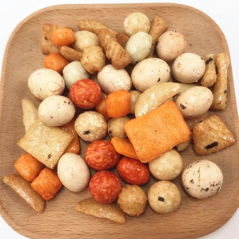 Mixed Rice Crackers Supplier - OEM Savory Vegan Vegetarian Snack