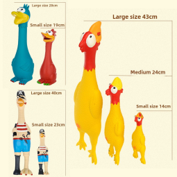 Chicken Dog Toy Factory - Latex TPR Screaming Chicken Desperate Puppy Grinding Teeth