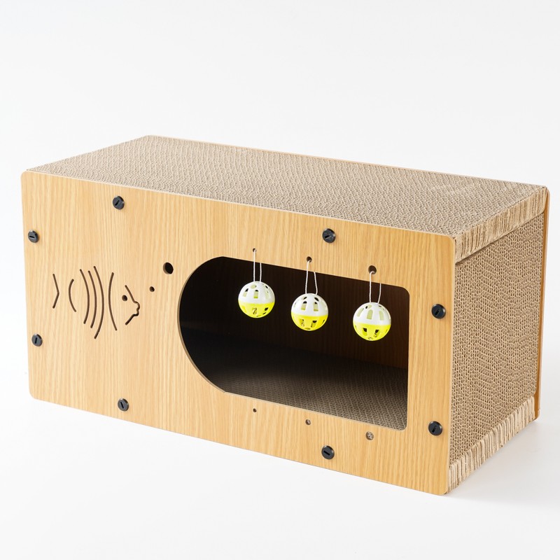 Double Layer Scratcher Supplier - Luxury Durable Nest Sustainable Wood Paper Good Price