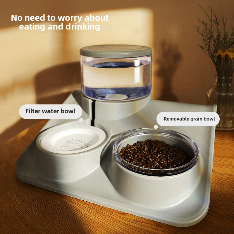 Automatic Double Bowl Supplier - Plastic Solid Design Anti-Knock Ceramic Food Bowl