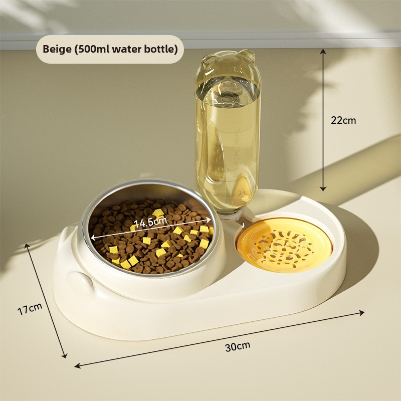 Double Bowl Pet Dish Manufacturer - Automatic Eco-Friendly Plastic Dispensing Feature