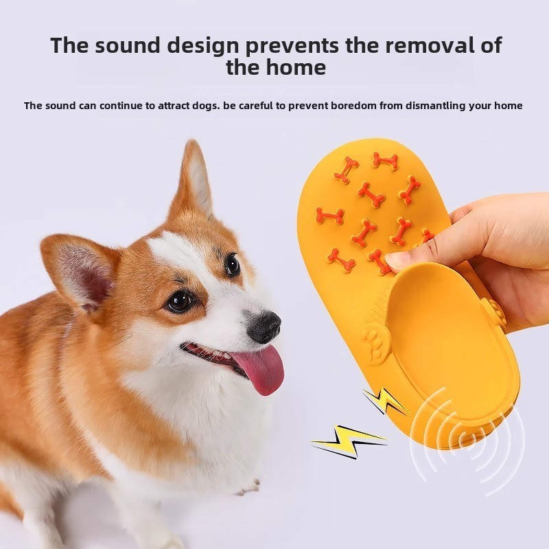 Large Dog Toy Manufacturer - Eco-Friendly Bite-Resistant Latex Slippers Self-Stimulating