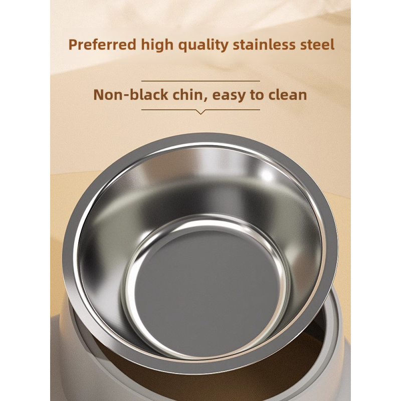 Pet Food Dispenser Factory - Automatic Cat Dog Anti-Spill Bowl Plastic Supplies