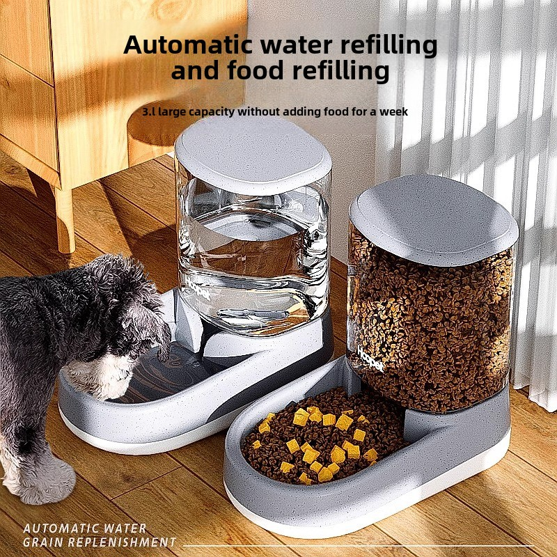Automatic Water Dispenser Supplier - Pet Dog Cat Feeder Unplugged Plastic Bowls