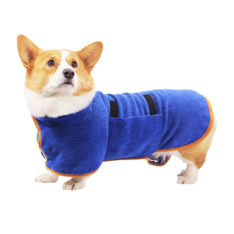 Dog Bathrobe Supplier - Super Absorbent Microfiber Fast Drying Pet Bath Towel