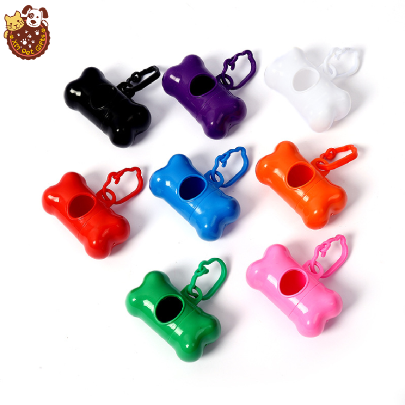 Bone Shape Bag Supplier - Wholesale Pure Colour Dog Poop Bag Dispenser Custom logo