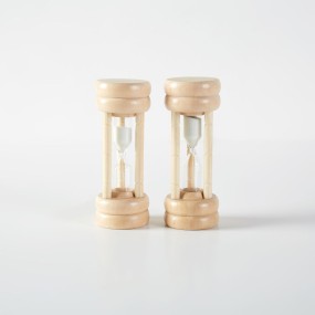 Sand Timer Supplier - Custom Traditional Modern Glass Wood Colorful 3-Minute Hourglasses
