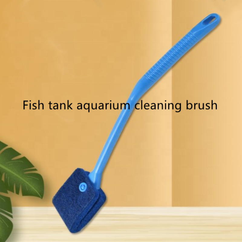 Cleaning Brush Factory - Fish tank Brush High Quality Durable Long Handle Double-sided
