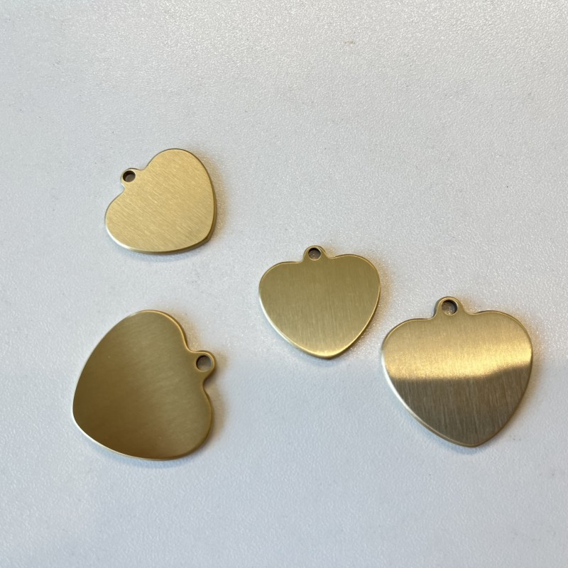 Brass Pet Tag Manufacturer - Premium Solid Heart-Shaped Custom Double-Sided Engraving