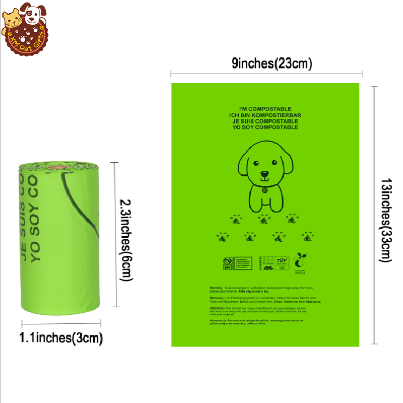 Biodegradable Bag Supplier - G44 15%off Compostable PLA Eco Friendly Waste Bag