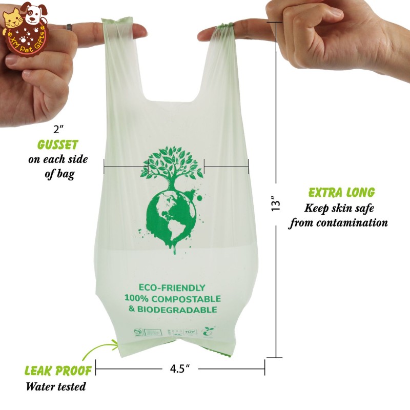 Cornstarch Bag Factory - Custom Scented Eco Friendly Compostable Biodegradable with Handle
