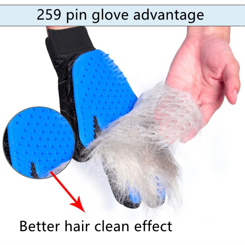 Deshedding Glove Manufacturer - Upgraded 259 Pins Efficient Massage Gentle Brush Glove