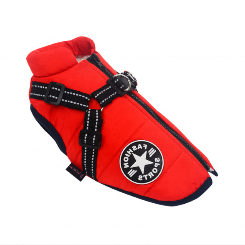 Pet Coat Supplier - Hot Selling Autumn Winter Flleece Harness Integrated Cotton Waterproof