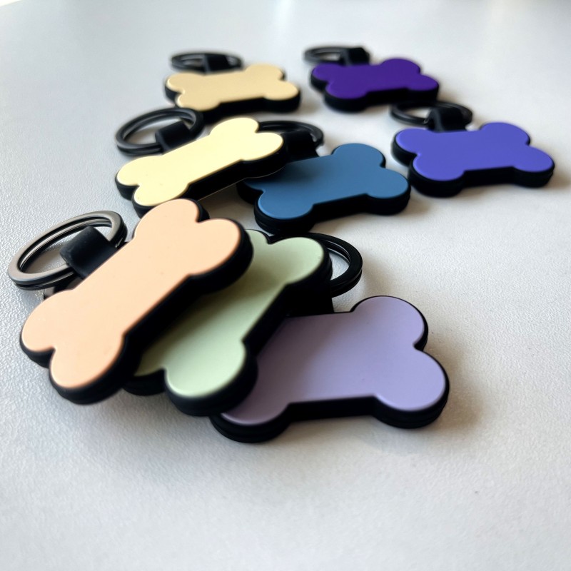 Bone-Shaped Pet Tag Factory - New Creative Silicone Custom Engraving QR Code