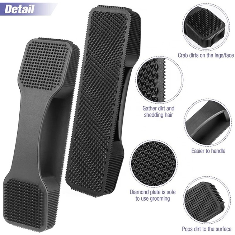 Horse Brush Factory - Bath Massage Brush 6-in-1 Hair Removal Beauty Shaving Supplies