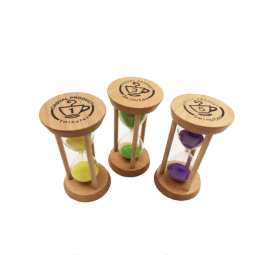 Round Timer Supplier - Wholesale Cheap Creative 1/3/5min Wood Hourglass Christmas Gadgets