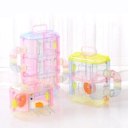 Hamster Villa Supplier - ODM Double Crystal Clear Cage Plastic Luxury Tunnel External