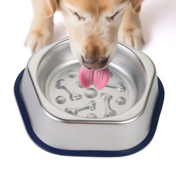 Stainless Steel Pet Bowl Manufacturer - 201 Multi-Color Slow Eating