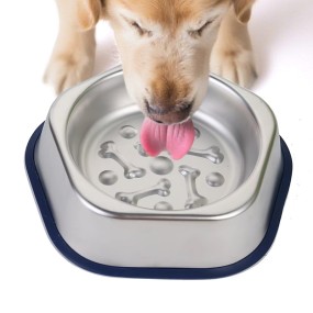 Stainless Steel Pet Bowl Manufacturer - 201 Multi-Color Slow Eating