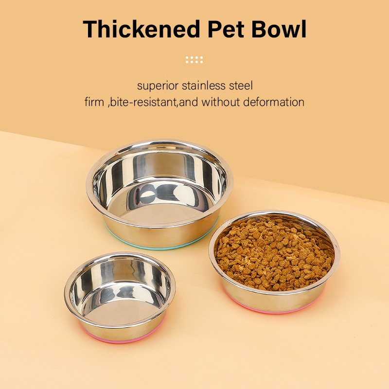 Anti-Upset Dog Bowl Manufacturer - Large Stainless Steel Silicone