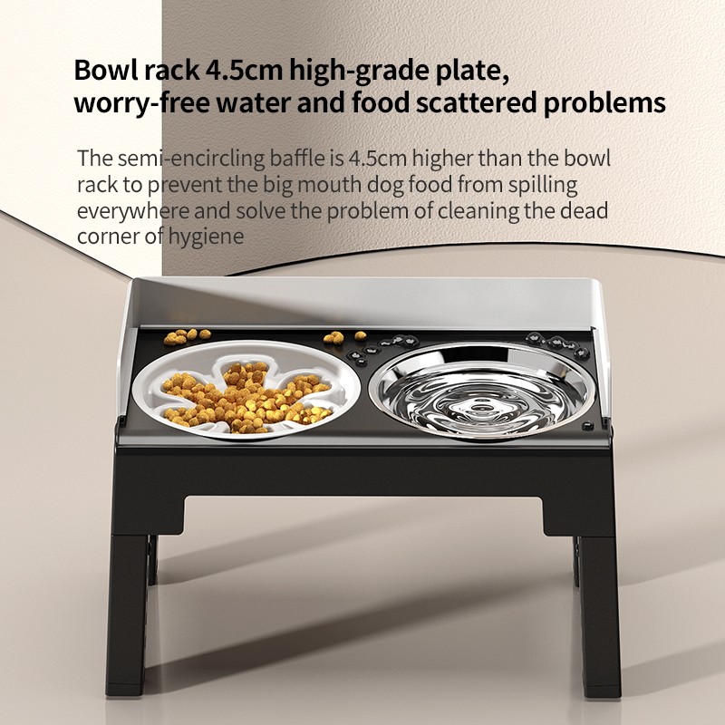Stainless Steel Dog Food Bowl Factory - Adjustable Heights OEM ODM