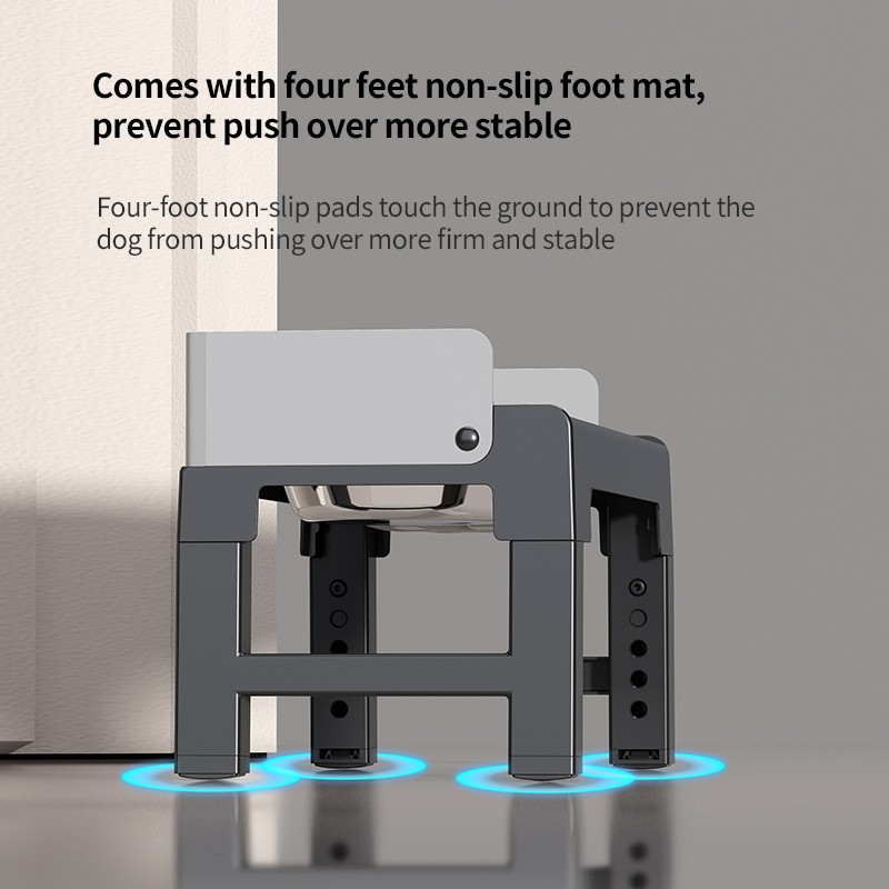 Stainless Steel Dog Food Bowl Factory - Adjustable Heights OEM ODM