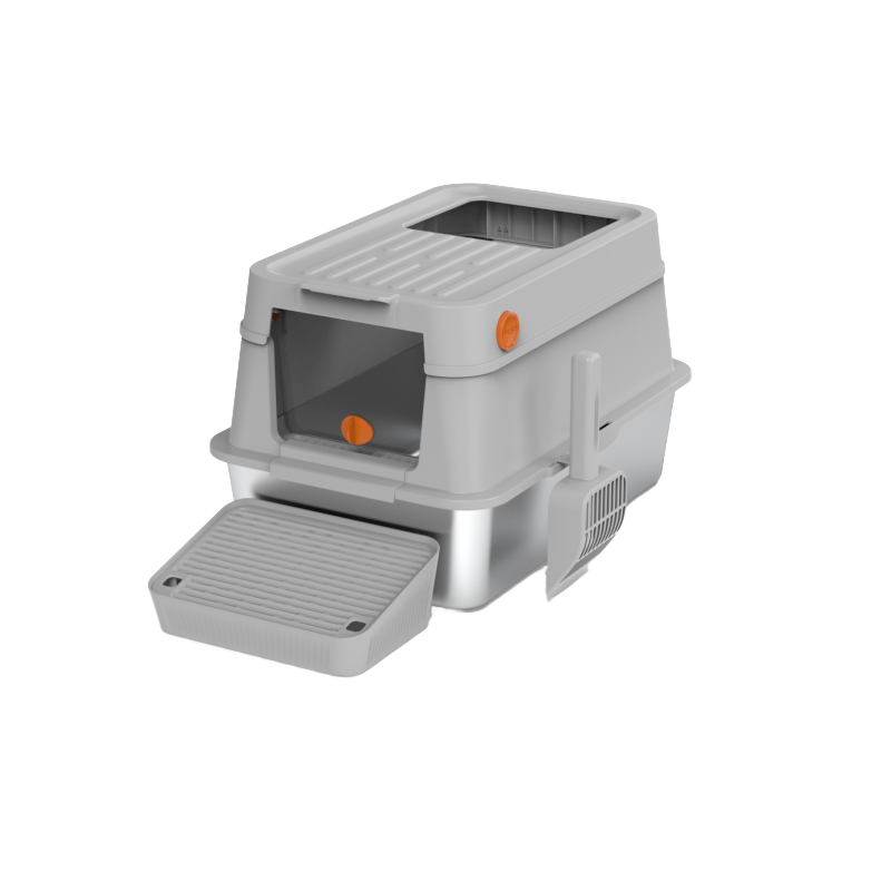 Stainless Steel Cat Toilet Supplier - Oversize Enclosed Easy Clean