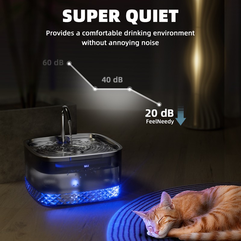 Smart Pet Water Dispenser Manufacturer - 2L Stainless Steel Replacement