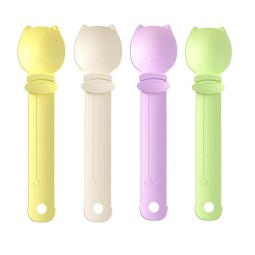 Cat Feeder Spoon Supplier - Durable Eco-Friendly Solid Pattern Plastic Snack Squeeze Opp Bag