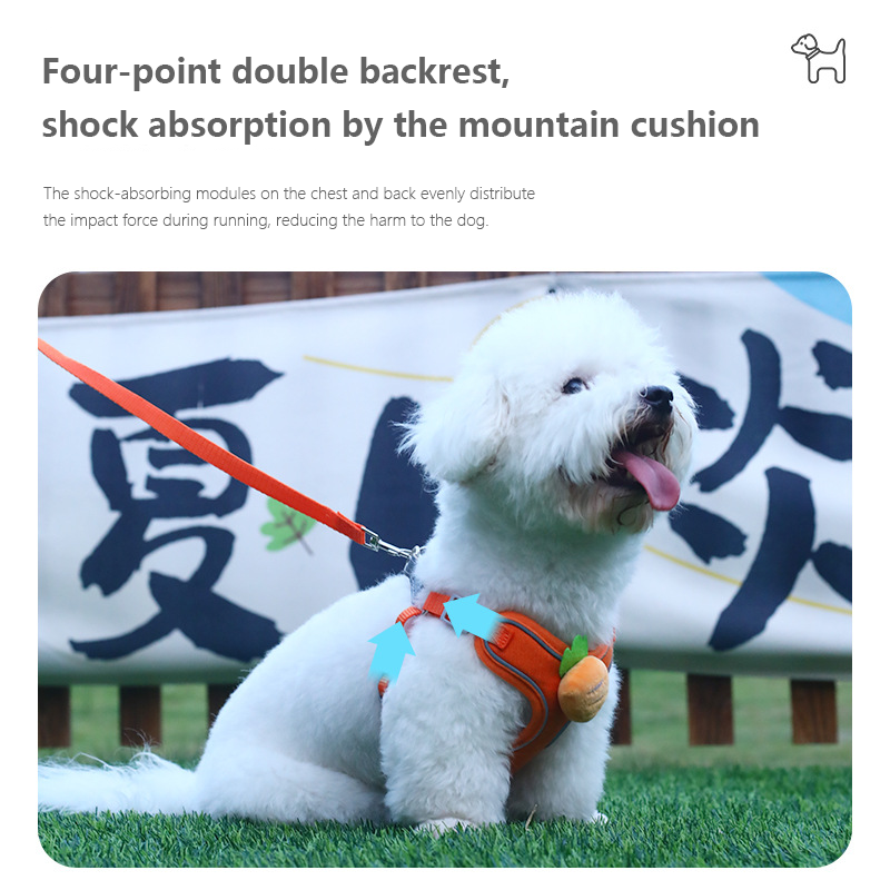 No-Pull Dog Harness Supplier - Adjustable Soft Padded Vest for Small Dogs Cartoon Prints