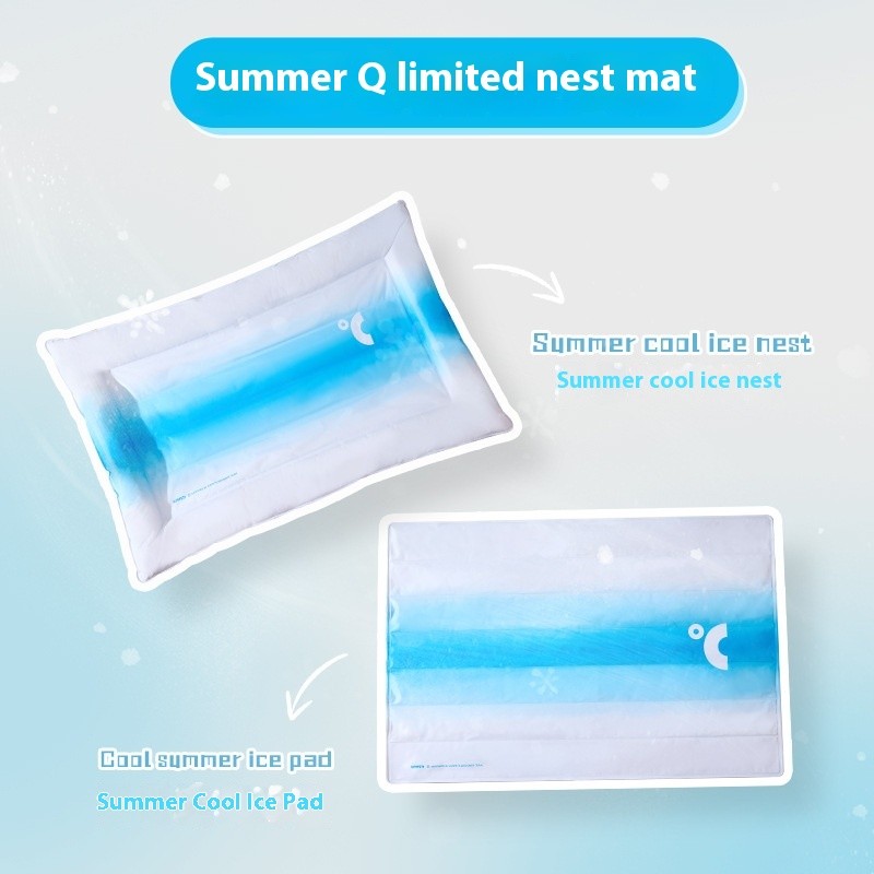 Pet Cooling Bed Manufacturer - Stock Summer Cooling Square Solid Pattern Eco-Friendly Foam