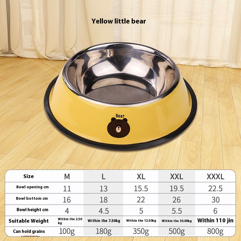 Stainless Steel Pet Bowl Factory - Durable Eco-Friendly Large Capacity Single Bowl Anti-Knock