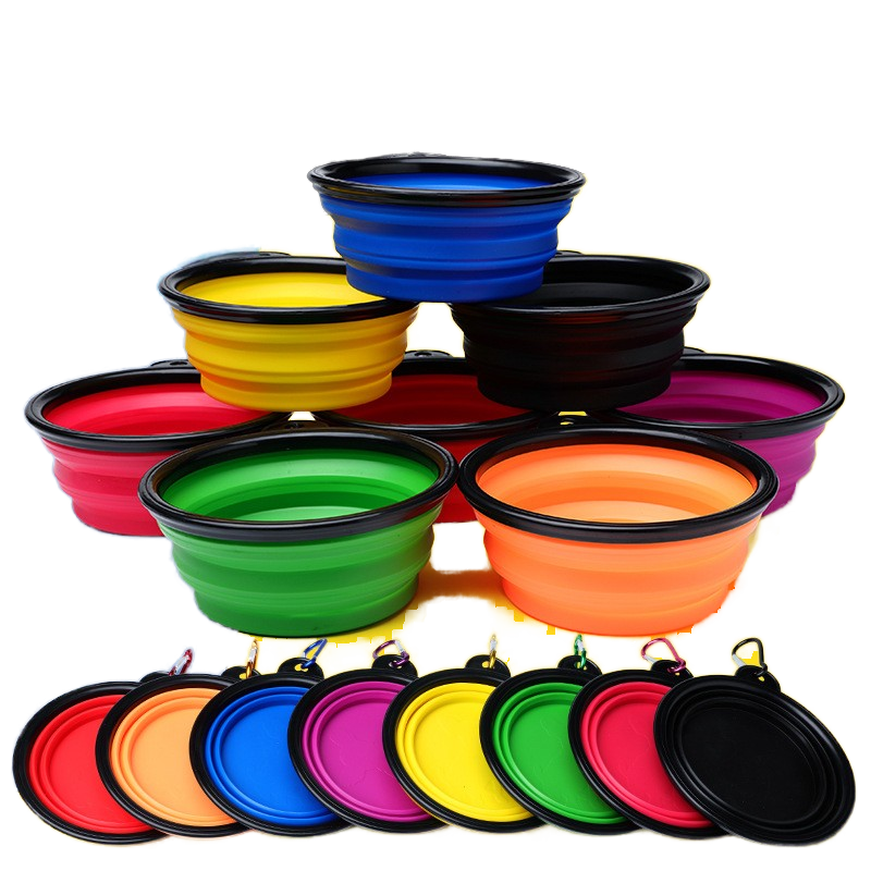 Portable Pet Bowl Factory - Eco-Friendly Soft Plastic Foldable Food Storage Feeder for Travel