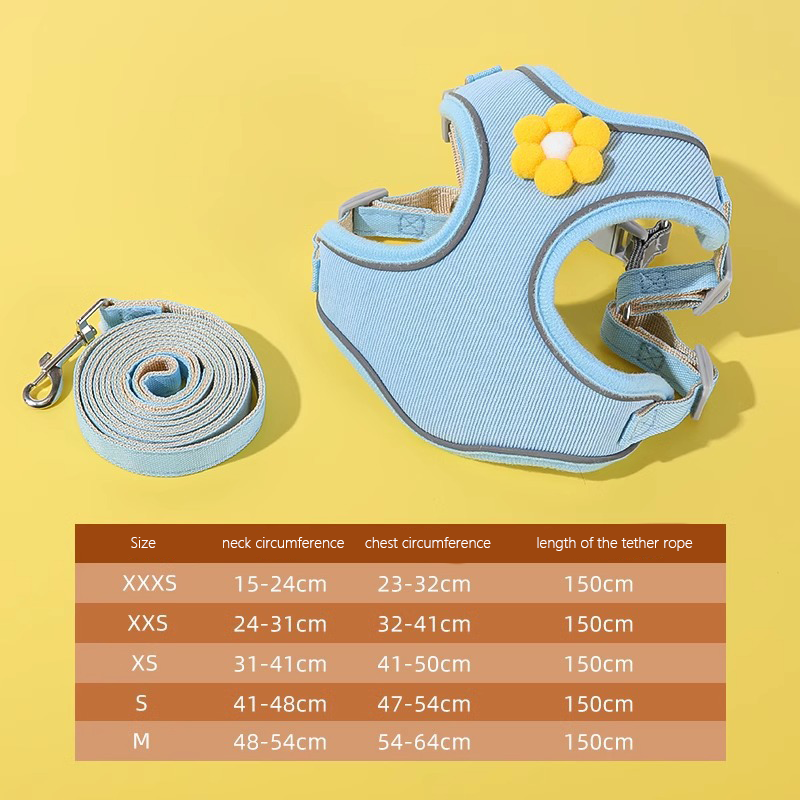 No-Pull Dog Harness Supplier - Adjustable Soft Padded Vest for Small Dogs Cartoon Prints