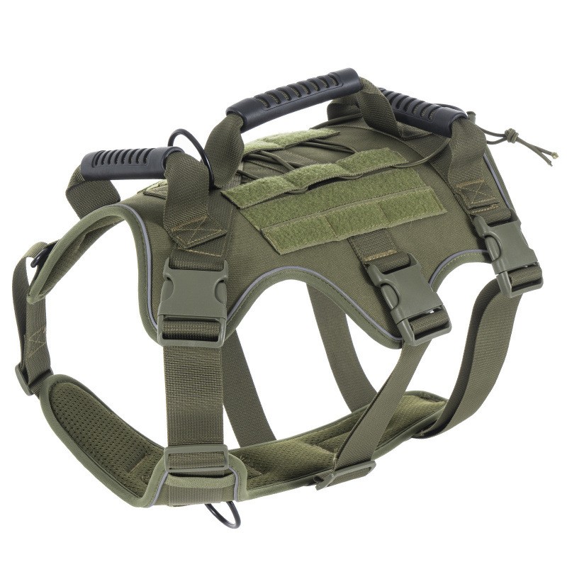 Dog Harness Set Manufacturer - Active Pet Luxury Fleece Warm Mesh Tactical Rescue Reversible