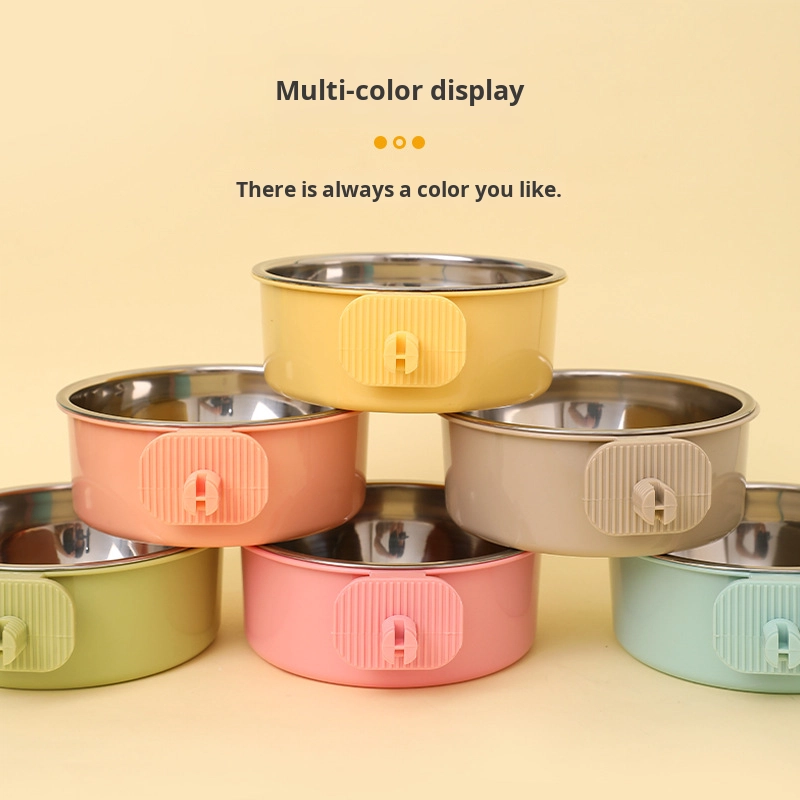 Hanging Dog Bowl Manufacturer - Eco-Friendly Stainless Steel Anti-Knock Over Leak Proof for Cage