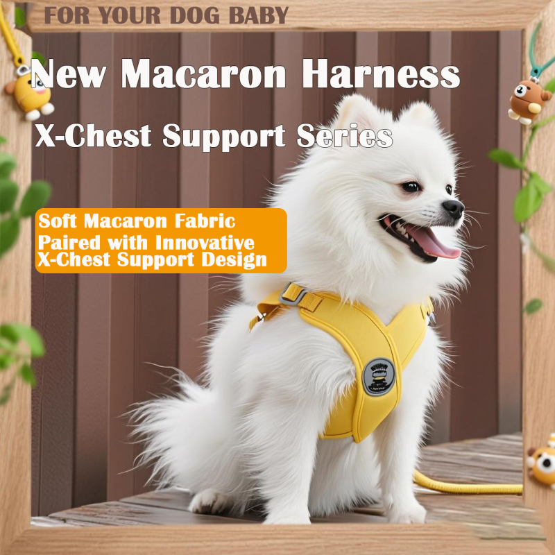 Soft Dog Harness Manufacturer - Small Medium Adjustable No Pull Padded Vest with Leash Ring