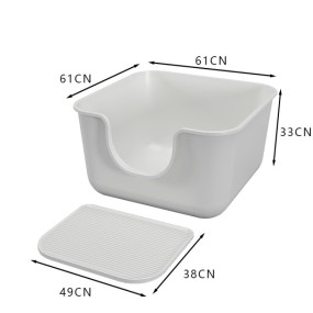 Cat Litter Box Supplier - Super Large Prevent Splashing Full