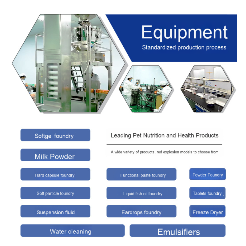 Pet Nutrition Supplement Manufacturer - Cat Dog Nutrition Soft Chewable Granules Egg Yolk Lecithin