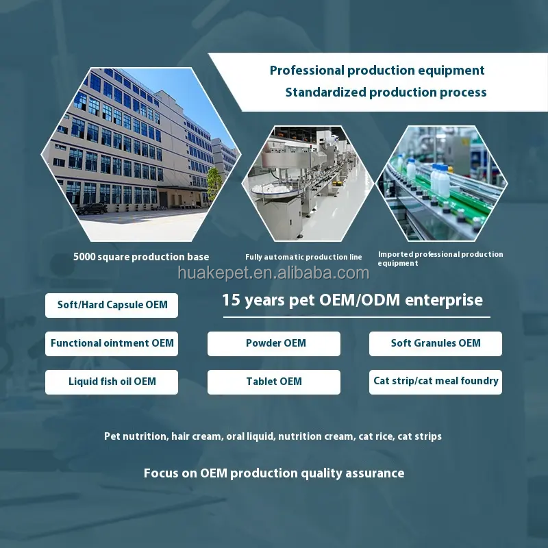 Pet Supplement Manufacturer - OEM Custom Softgel Capsules Nutritional for Adult Cats Dogs Lecithin Fish Oil