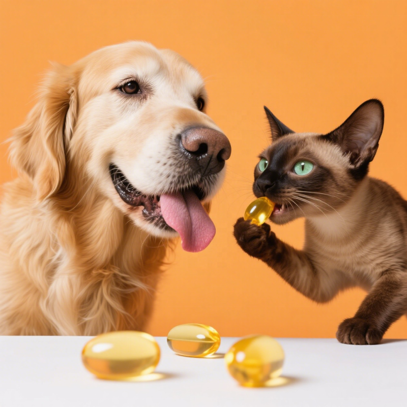 Pet Oil Supplement Manufacturer - Deep Sea Fish Oil Tablets Nutritional Supplement for Pet Health Care
