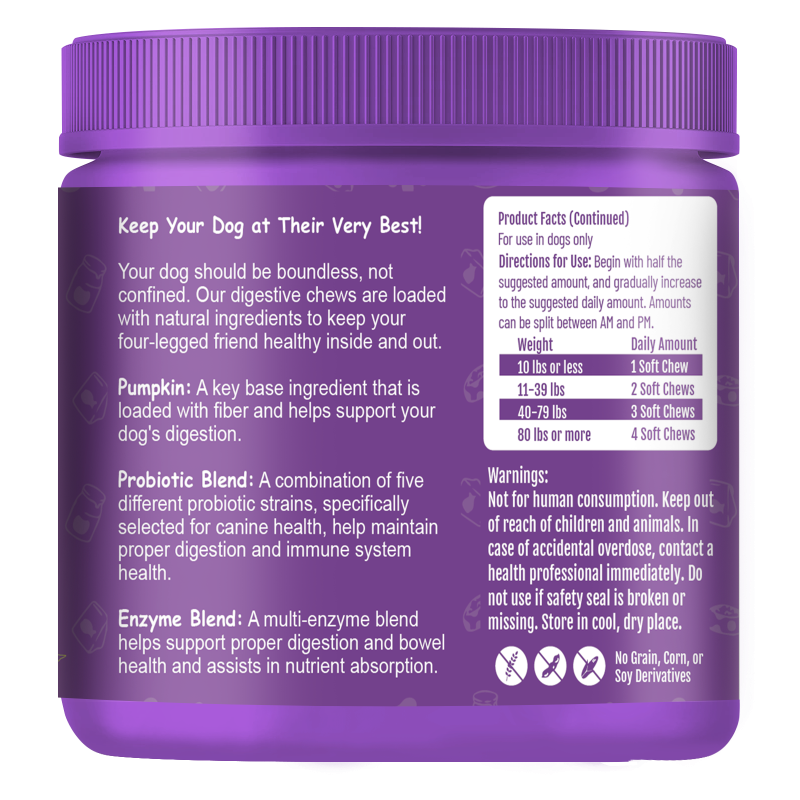 Pet Probiotic Chews Supplier - OEM ODM Digestive Probiotic Soft Chews Immune Health Nutrition